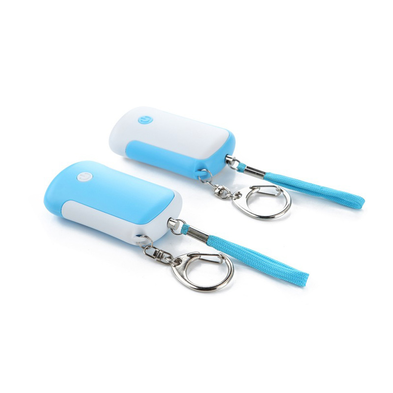 LED Light Lady Old Man Child Distress Device High Decibel Personal Anti-robbery Alarm Super Bright Flashlight Key Ring Pager