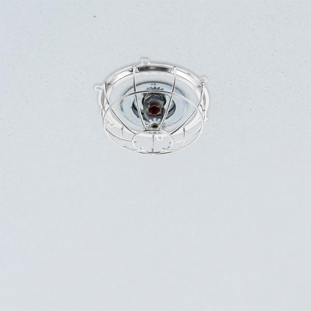 2pcs Fire Sprinkler Head Cover Protective Guard Aluminum Alloy Non Detachable Ceiling Durable Stainless Steel Easy Install
