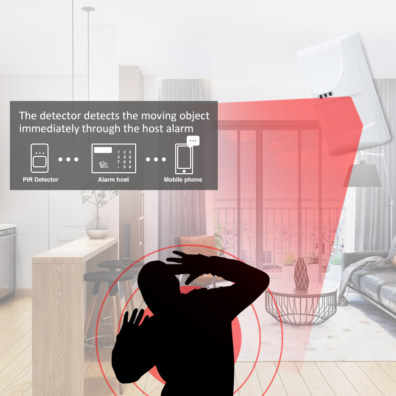 PIR High Quality Indoor Wired Detector for Intrusion Alarm System Pet Friendly Passive Infrared Sensor Smart Life Products