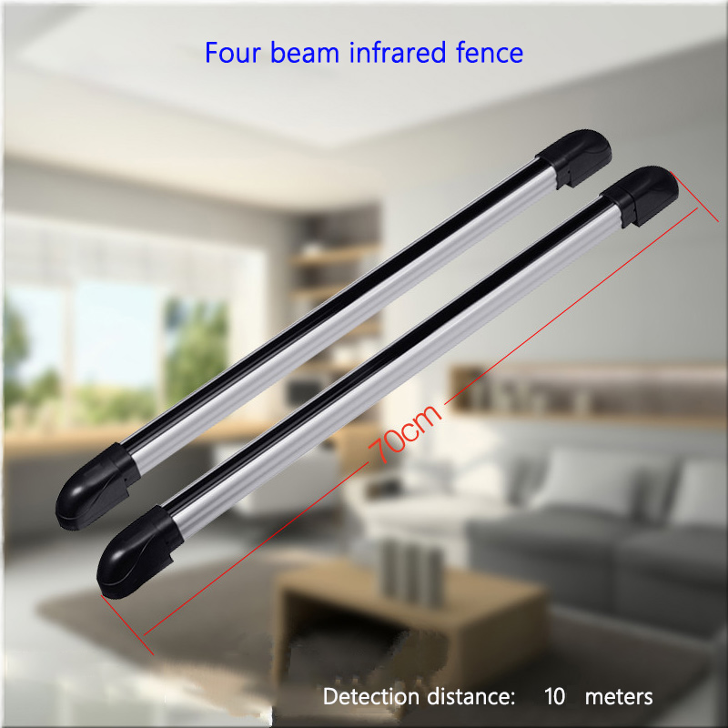 Waterproof Intrusion Prevention Infrared Radiation Sensor 4-Beam Perimeter Anti-theft Detector 100m Human Body Induction Alarm