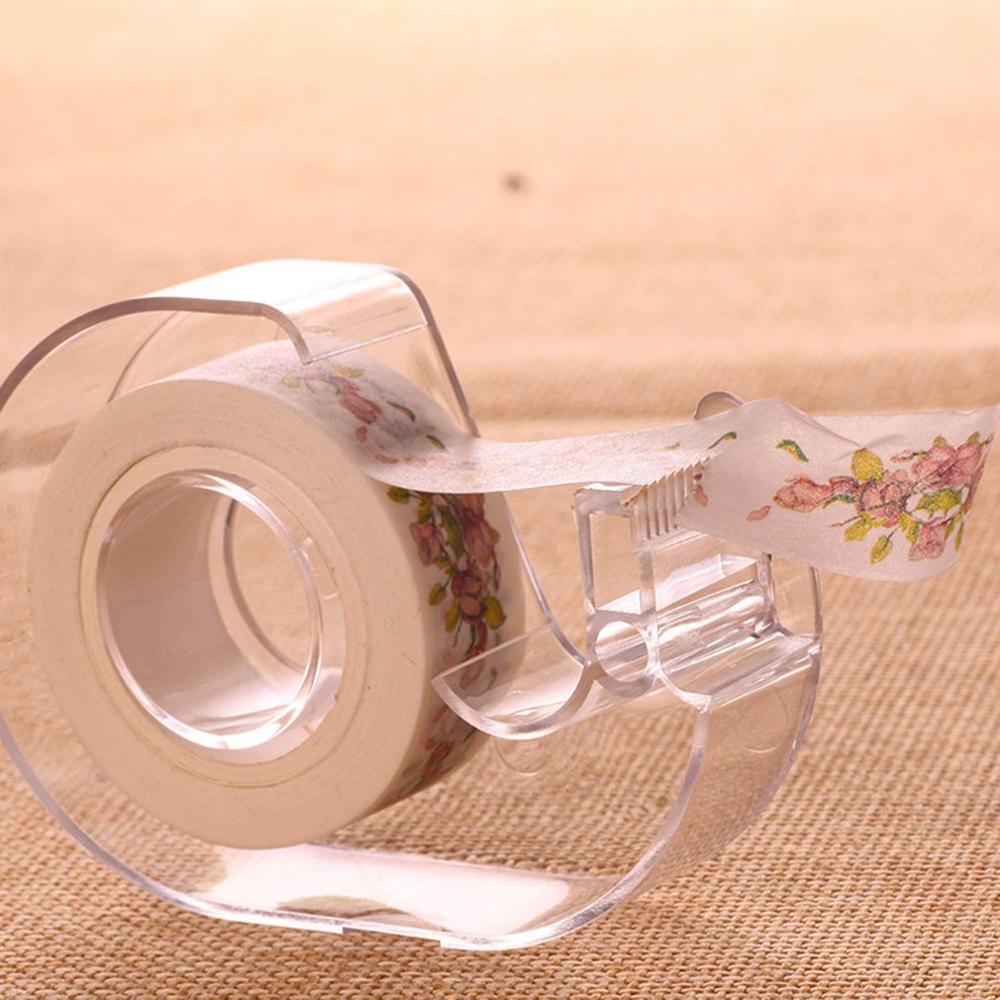 Fashion Washi Paper Tape Shears Tapes Plastic Transparent Tape CutterSpecial Cutter Holder School Office Supplies Dropshipping
