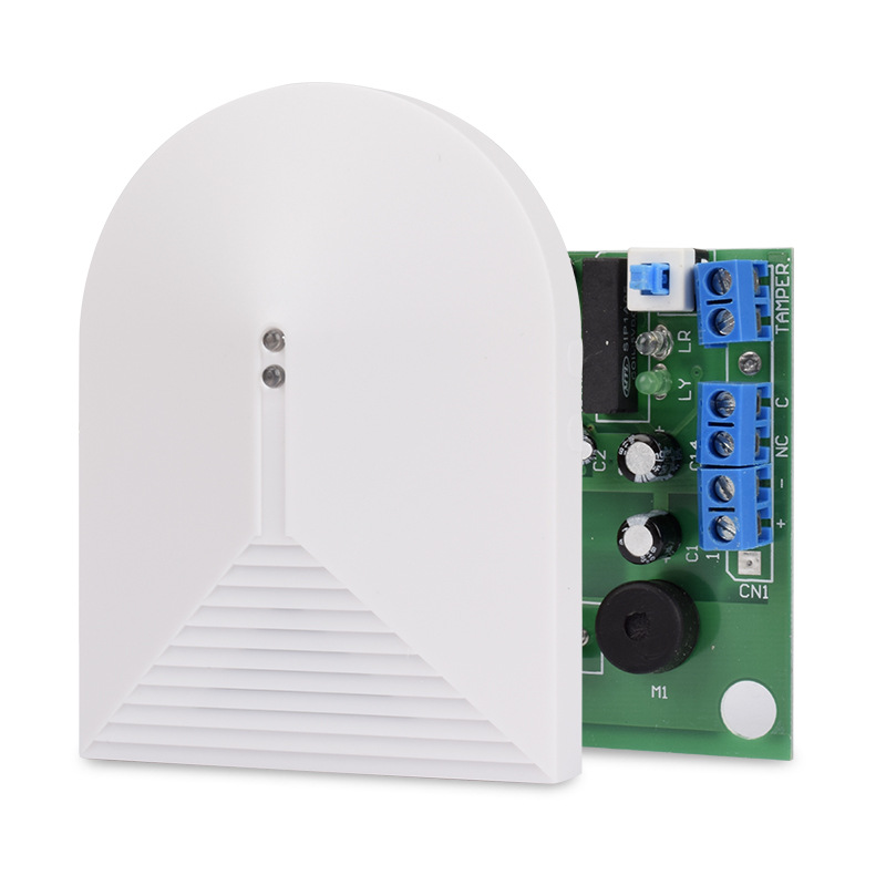PA-456 Indoor Vibration Anti-theft Alarm Wall-mounted Glass Breaking Detector Ceiling Type Wired Vibration Detection