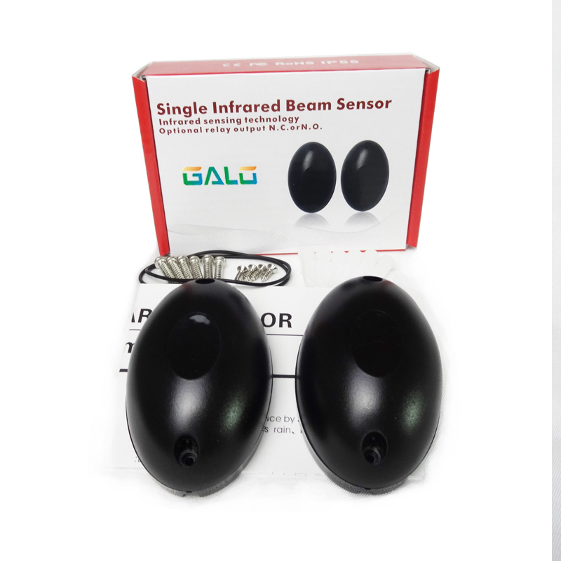 Galo 1 Pair Of Waterproof Single Infrared Beam Sensor Photoelectric Infrared Barrier Detector NO/NC Adjustable