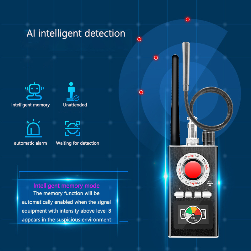 K88 Signal Detector Anti Camera Eavesdropping Positioning Tracking Location GPS Terminator Infrared Scanning Magnetic Detection