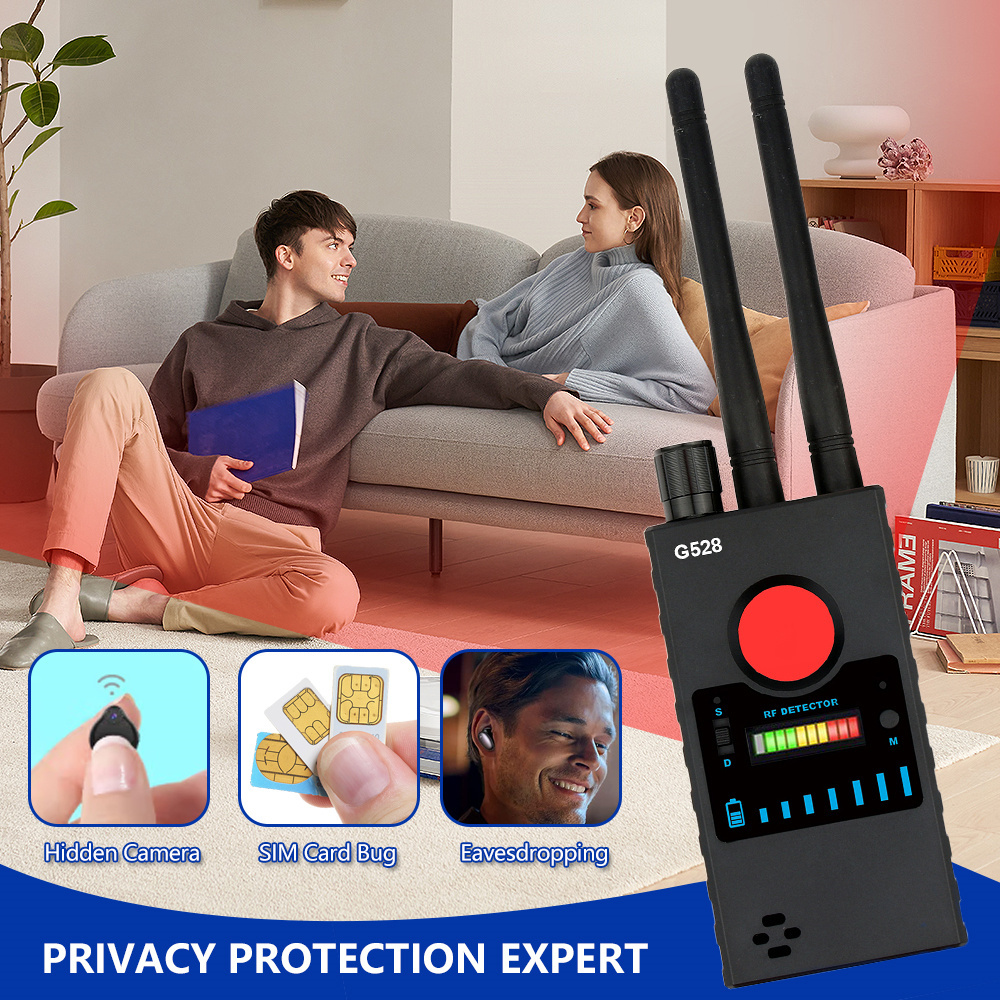 G328B Multi-function Anti-spy Camera Detectors Wireless RF Signal Detect GSM Audio Bug Finder WiFi GPS Tracker Lens Scanner G528