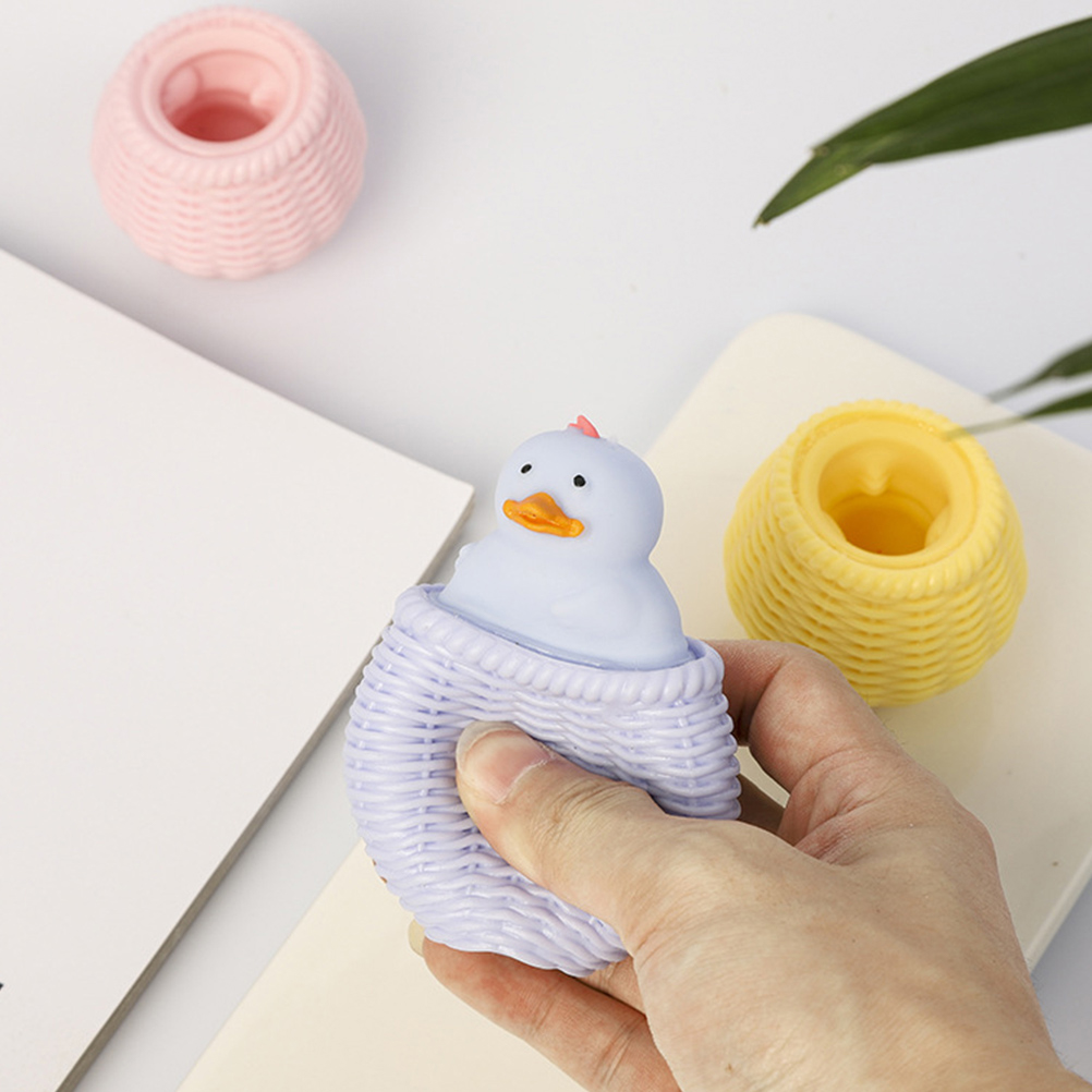3 Pcs Toys Pressure Animal Squeeze Squeezing Cartoon Compact Novelty