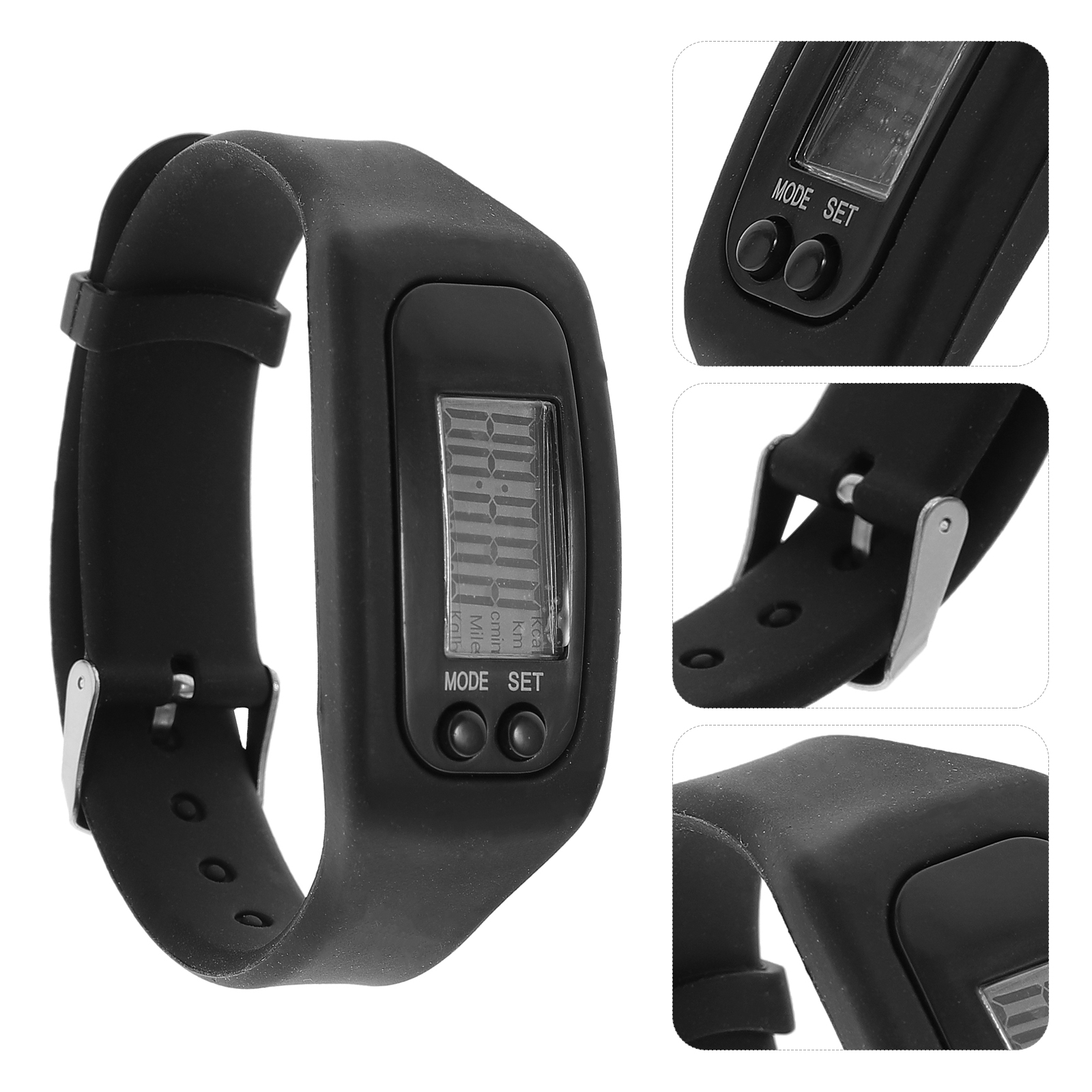 Pedometer Silicone Counter Fitness Step Counter Tracker Wristband Gift Idea Pocket Watch Wrist Pedometer