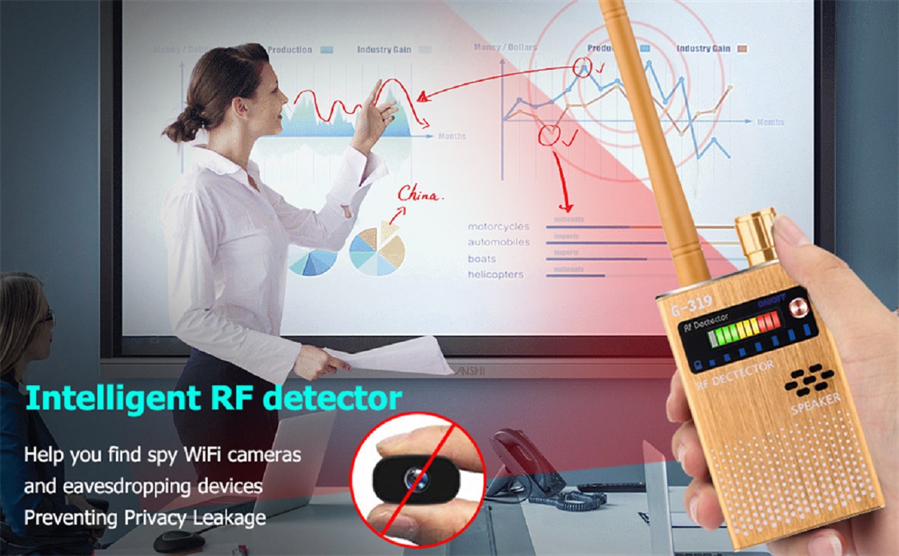 G319 Wireless RF Signal Detector Bug Anti Spy Camera Detect GSM Audio Finder GPS Tracker Anti Eavesdropping WiFi Signal Scanner