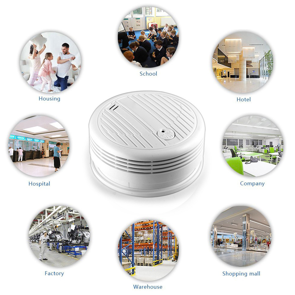 Smart Smoke Sensor Temperature Compensation High Sensitivity Home Security Alarm For Apartment Hotel 24H