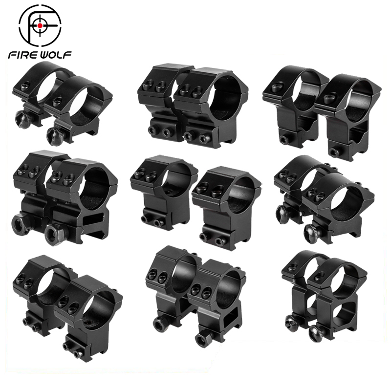 1.18inch / 1" Riflescope Mount Ring 11Mm / 20Mm Dovetail Rail High / Low Profile for Rifle Scope Hunting