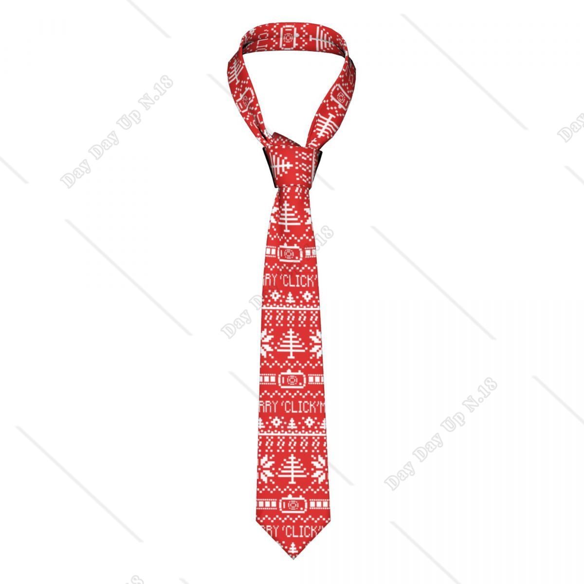 Christmas Sweater Neckties Silk Polyester 8 Cm Classic Photographer Neck Ties Men Shirt Accessories Cravat Cosplay Props