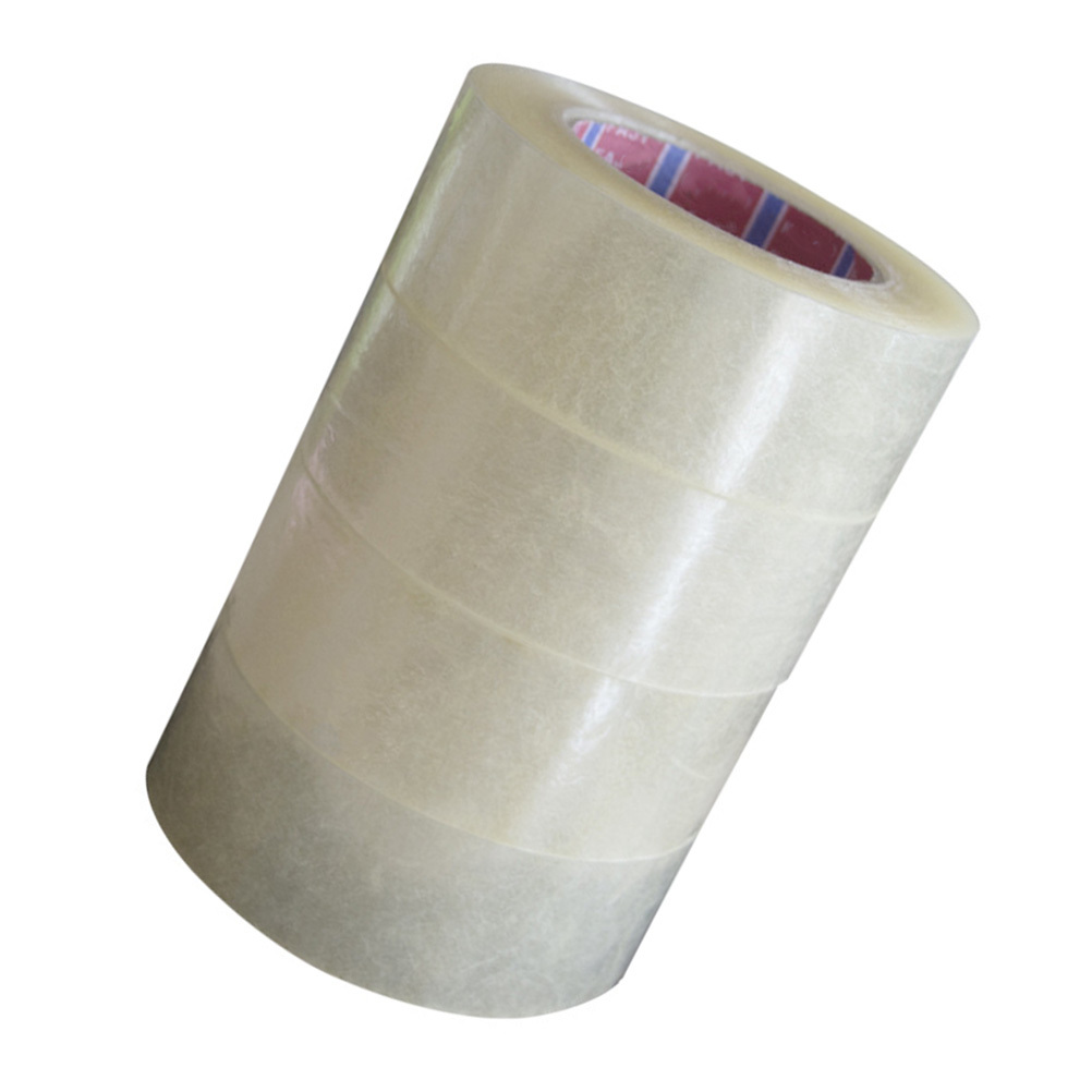 4 Rolls Warning Packaging Tape High Strength Seal Transparent Packing Tape Roll for Shipping Boxes Moving