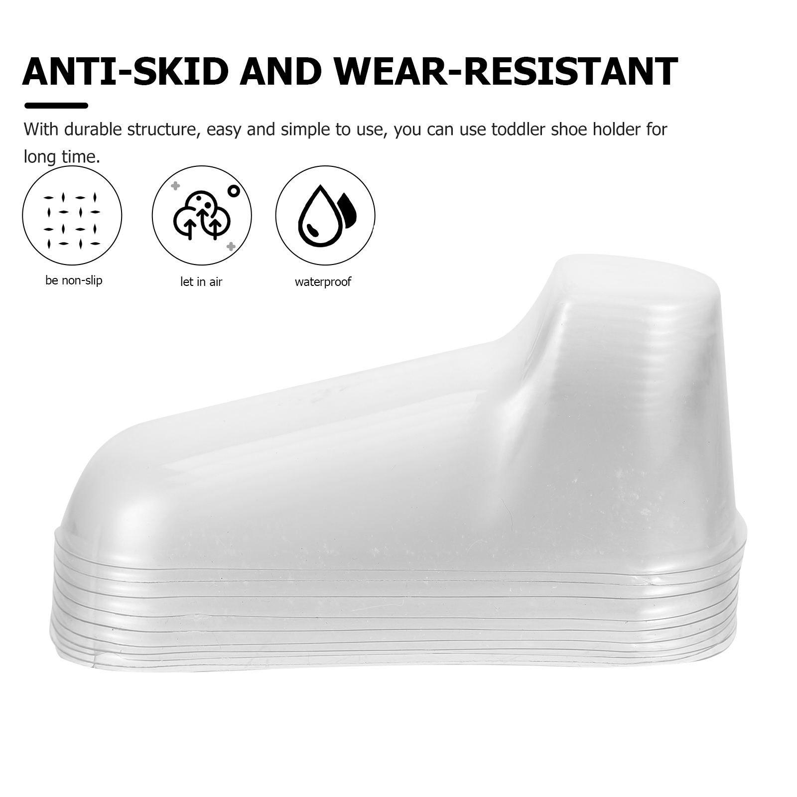 Transparent Baby Foot Pvc Shoe Sock Display Stand Durable Lightweight Toddler Feet Mold For Baby Shoes Socks Storage