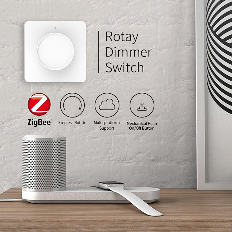 APP Control Tuya Smart Wifi/Zigbee EU Dimmer Light Switch Dimming Panel Wall Switch 220-240V Works with Alexa Google Home