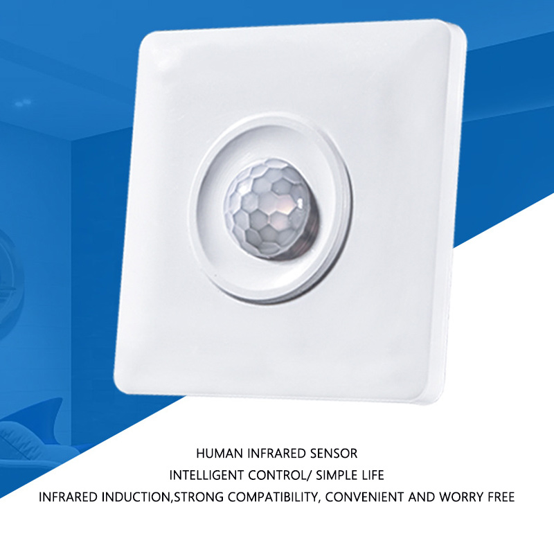 Intelligent Human Infrared PIR Motion Sensor Home Corridor Delay Regulating Switch Light Sensing LED Open Wire Switch Panel