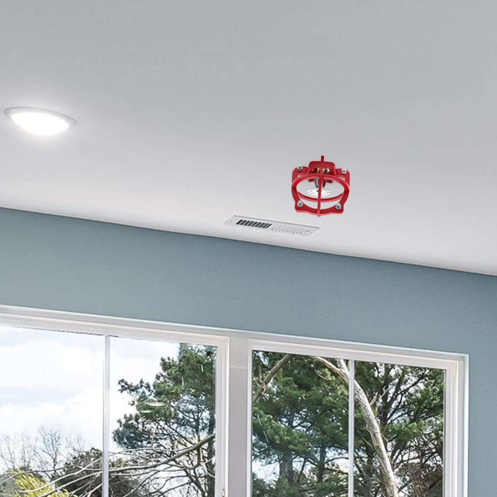 20Mm Fire Sprinkler Head Cap For Ceiling Interior Residential Protection Sprinkler Head Protector Cage Cover