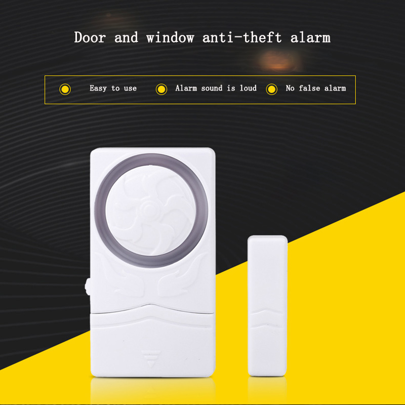 Wireless Door and Window Anti-theft Alarm Device Household Magnetic Switch Intrusion Detector Opening Reminder Closing Prompt