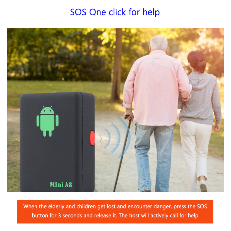 Elderly and Children&#039;s Anti Loss Device Intelligent A8 Precision Positioner SOS One Click For Help GPS Locator Track Query