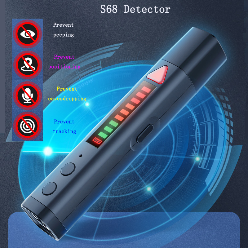 S68 Signal Detection Pen Anti Peeping Camera Eavesdropping Positioning Monitoring Detector Hotel Infrared Magnetic GPS Scanner