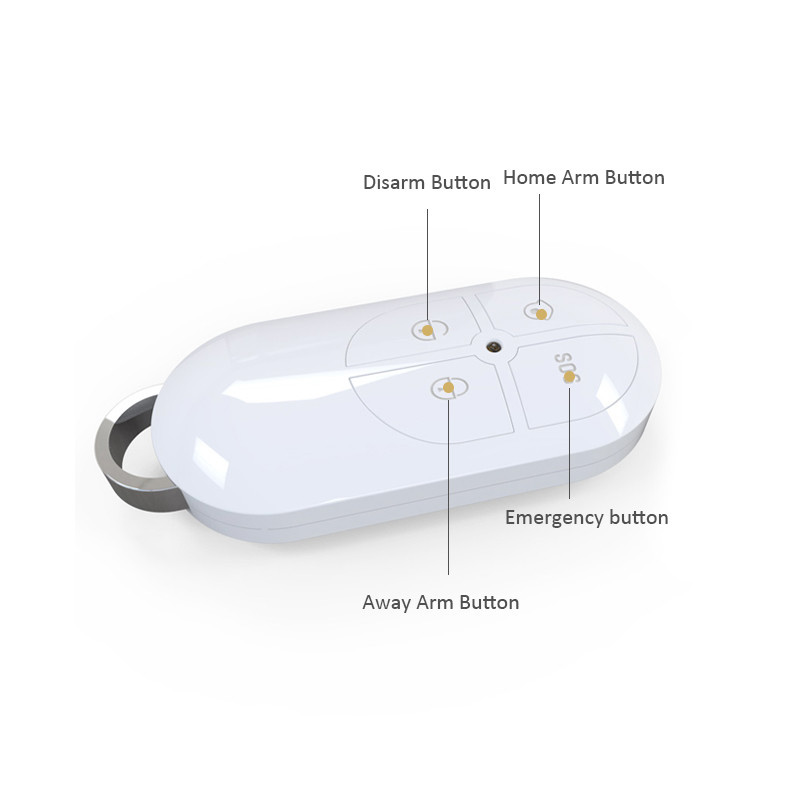 1/2/8pcs Wireless Portable Alarm Remote Controller 4 Buttons Key Fobs for Focus GSM ST-IIIB ST-IIIGW ST-V ST-VGT Intruder Alarm