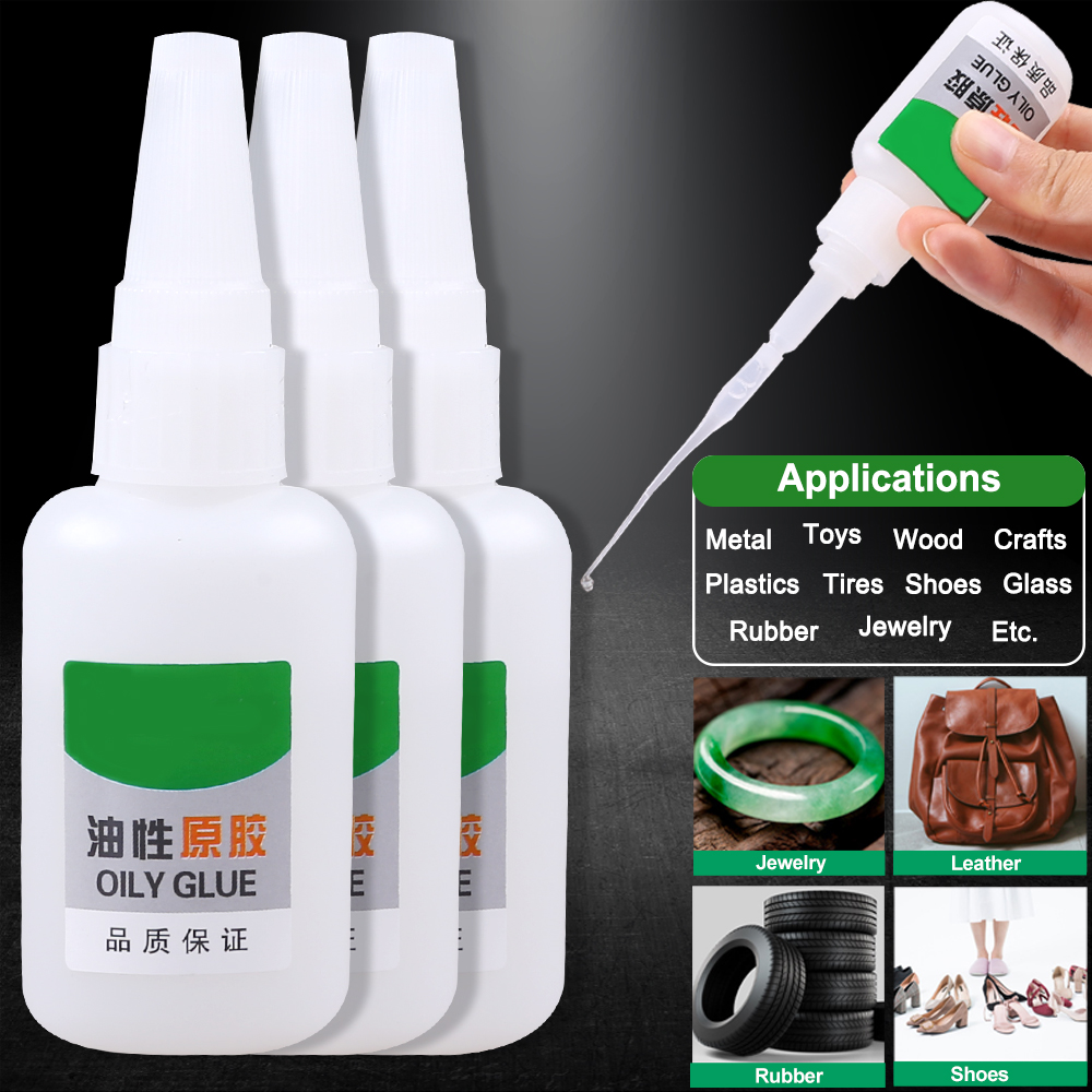 50g Transparent Oily Glue Super Strong Instant Adhesive 502 Welding Powerful Second Plastics Metal Glass Wood Car Repair Sealant