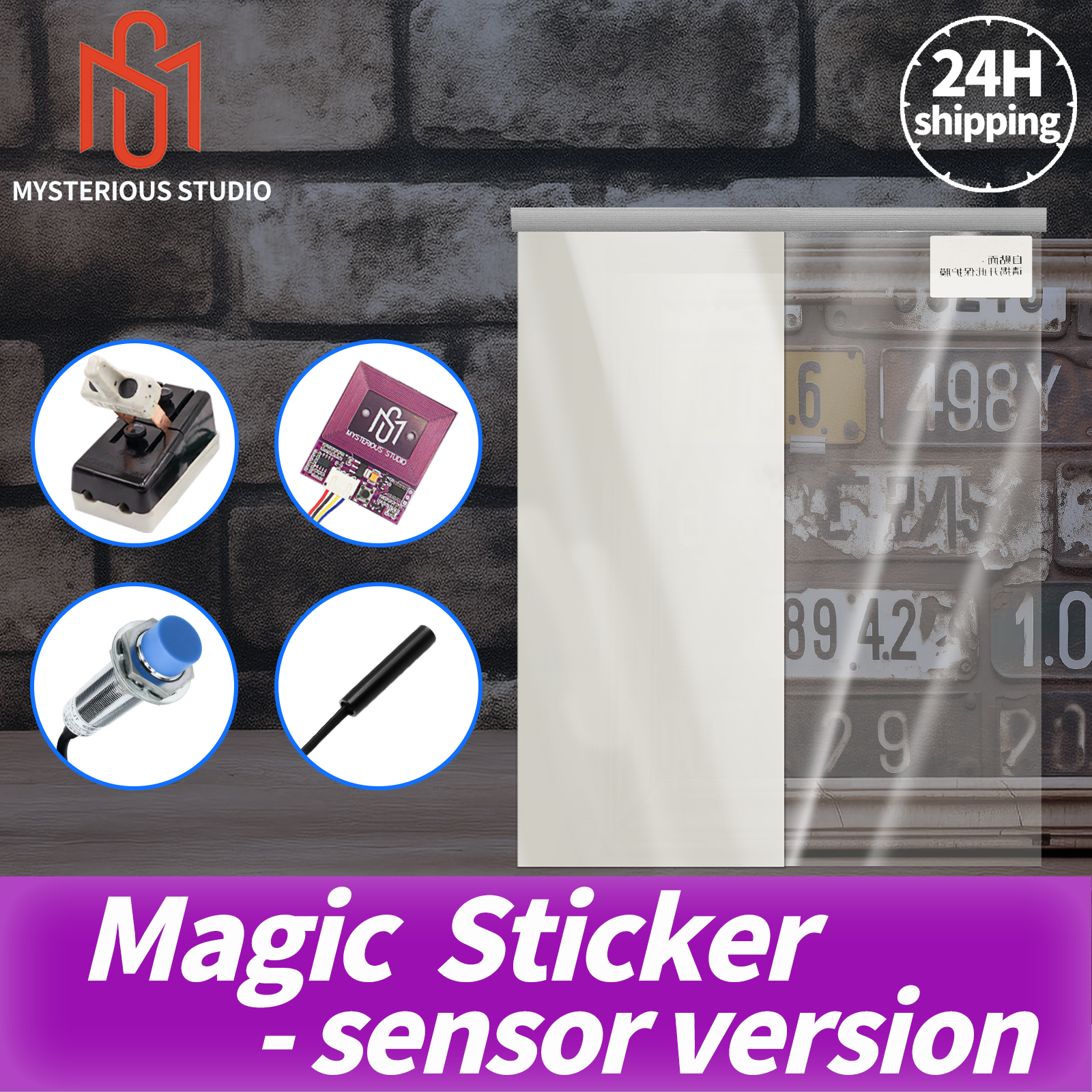 Mysterious Studio Secret Room Escape Game Mechanism Props Electronic Puzzle superb 1987 GY  Magic Stickersmembrane Sensor Versio