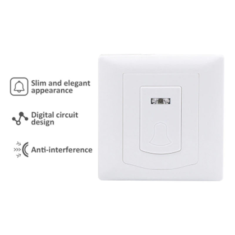 House Entrance Dingdong Call Button  433MHz PB-206R Wireless Doorbell for Focus Alarm System ST-III ST-V ST-IV ST-VGT