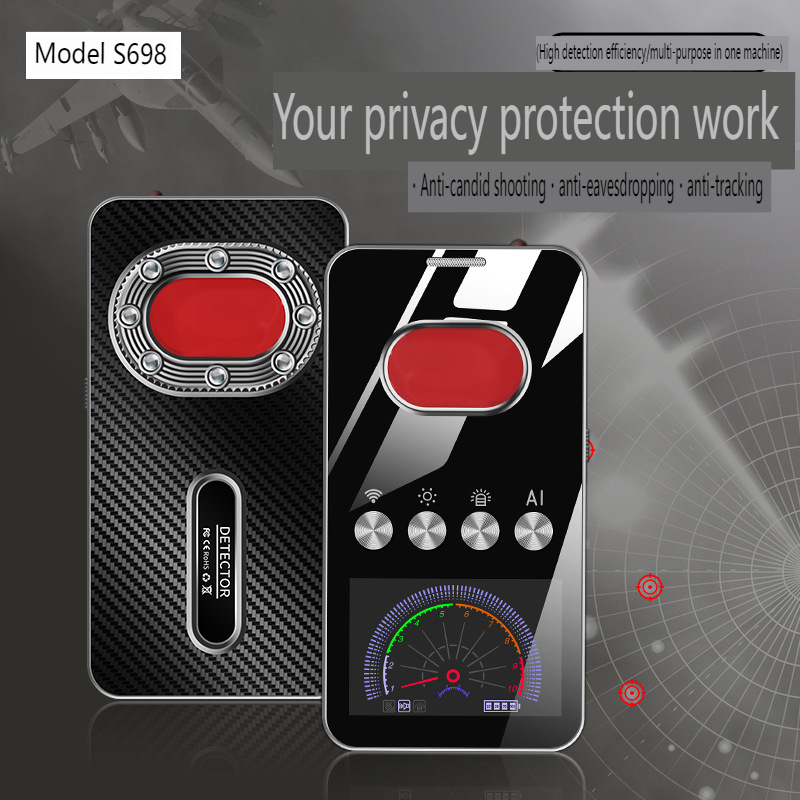 S698 Hotel Anti Peeping Wireless GPS Signal Detector Intelligent Infrared Automatic Scanning Night Vision Camera Detection