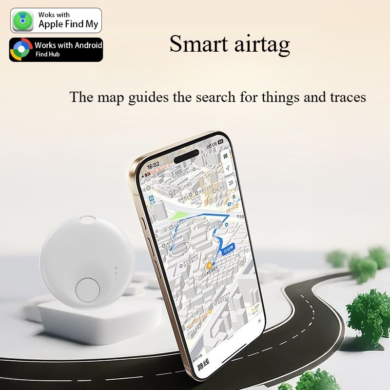 Smart Andriod airtags Bluetooth Tracker Work with IOS Find My APP Anti Lost Locator For Google Find Hub Elderly Pet Finder