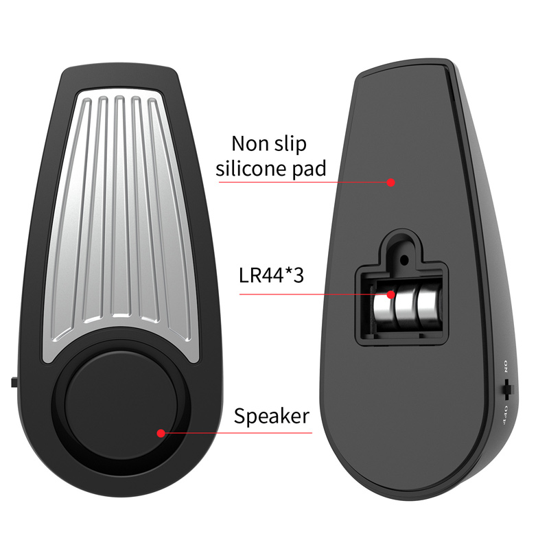 Anti-theft and Self-defense Alarm 125dB Vibration Door Resistance Alarm Household Female Business Trip Small Portable Sensitive