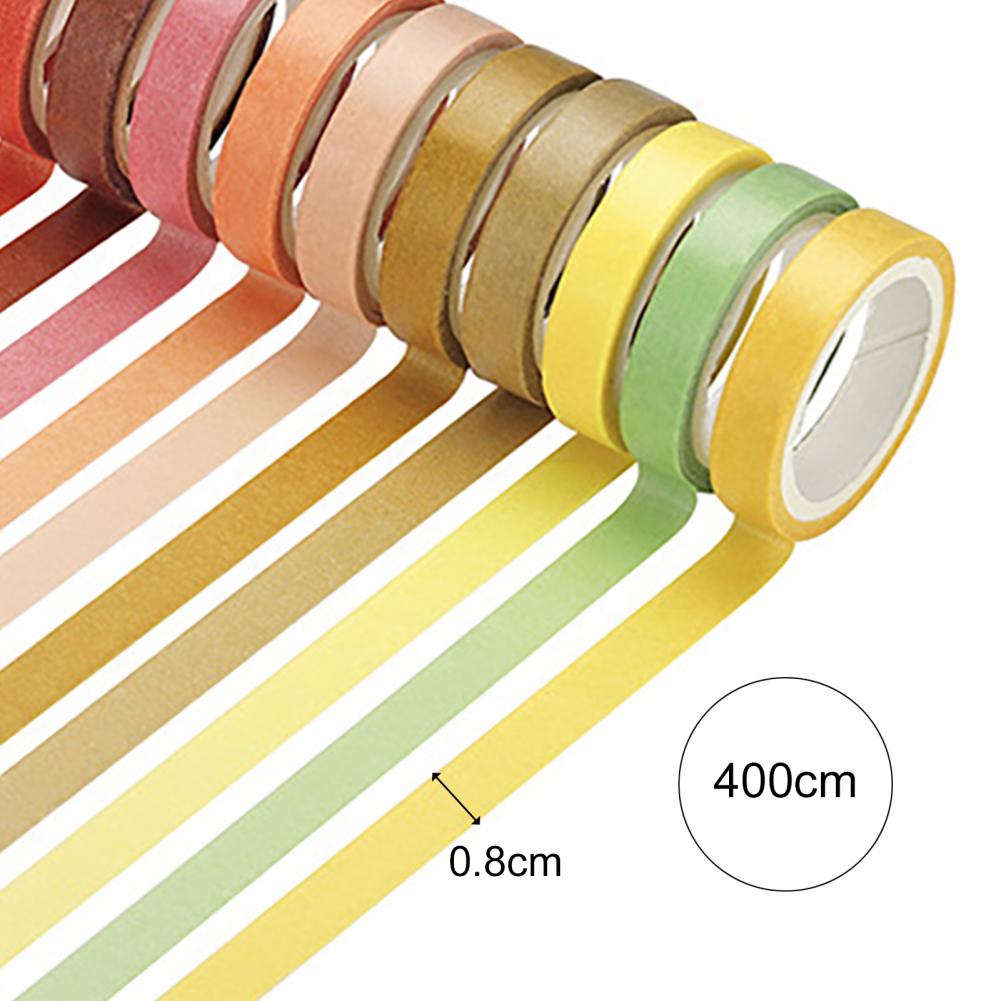 60 Rolls 4M Washi Tape 8mm Wide Rainbow Colored Painters Masking Tape For DIY Crafts Gift Wrapping For Journaling Scrapbooking