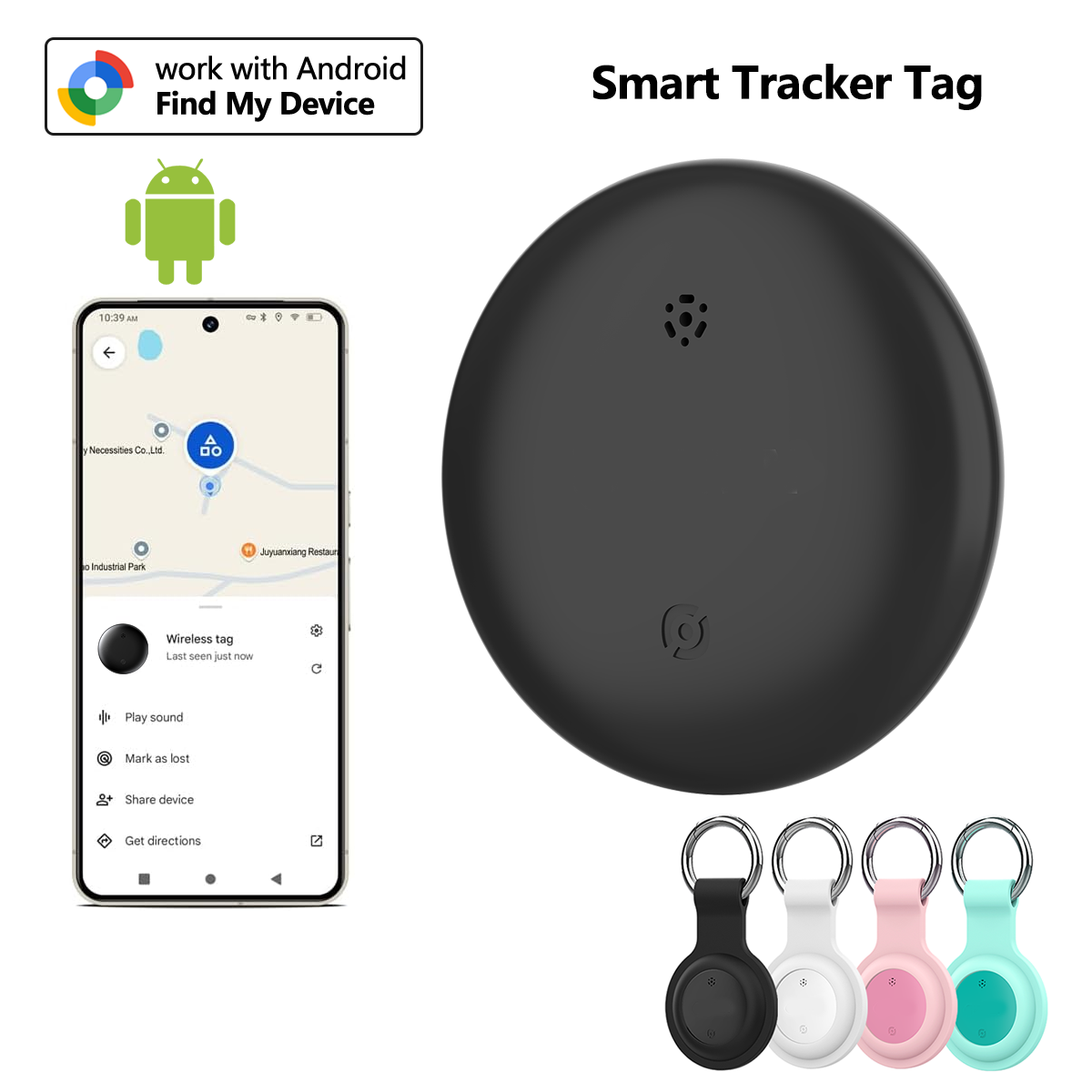 Mini Tracker for only Android Tag Key Finder Bag Lost Tracker Smart Bluetooth airtag tracker work with Google Find My Device
