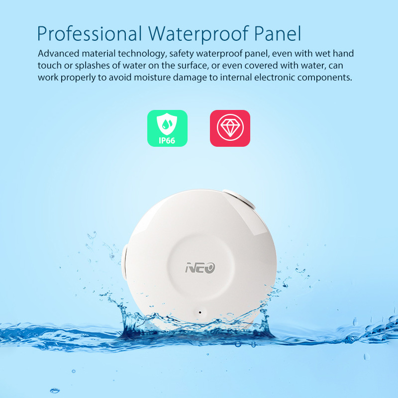 Smart Flood Detection Water Leakage Detector WiFi Intelligent Wireless Overflow Alarm Leak Sensor Home Large Capacity Battery