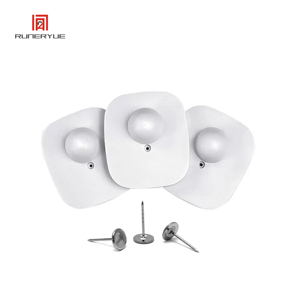 100PCS/Box Checkpoint Security Compatible Rf 8.2Mhz Mini Tag White Color with Pin for RF EAS Anti-Theft Gate Antenna System