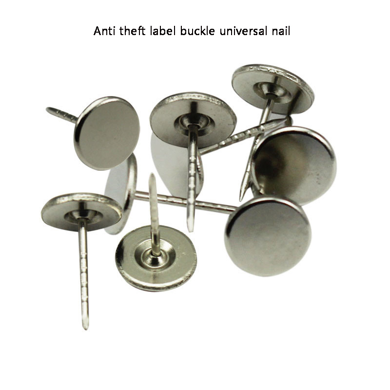 1000PCS/Lot EAS Supermarket Special Anti Theft Flat Head Nail Clothing Magnetic Buckle Nail Hard Label Plastic Pin