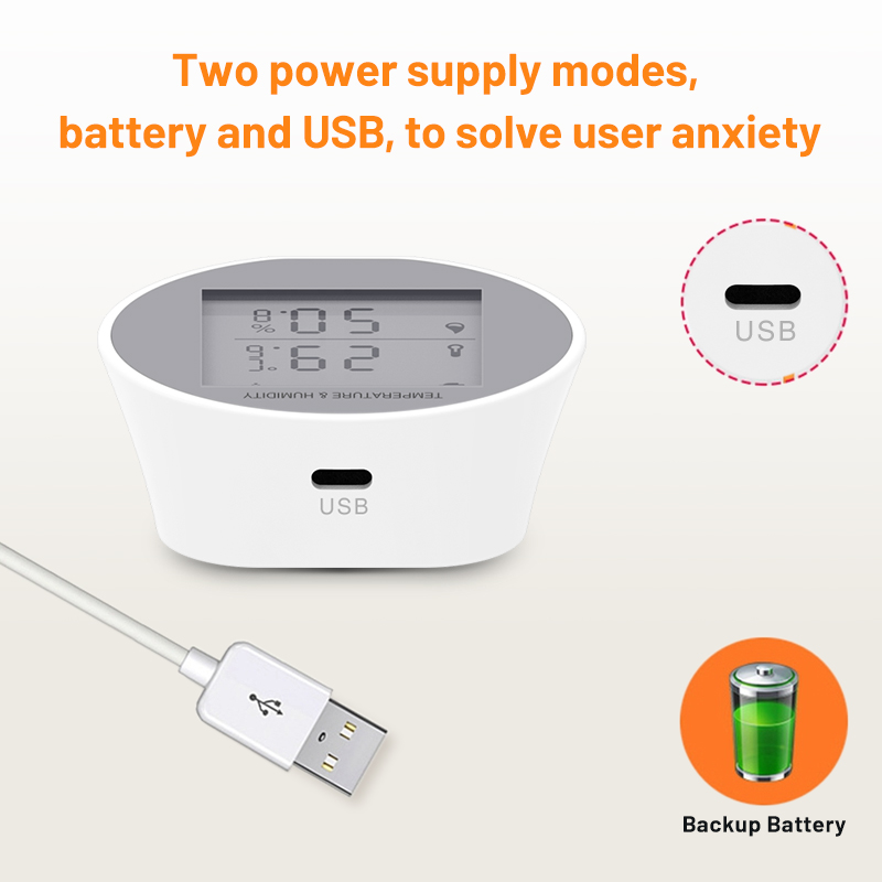 Tuya Smartlife APP Zigbee Temperature&amp;Humidity Monitoring Alarm Sensor