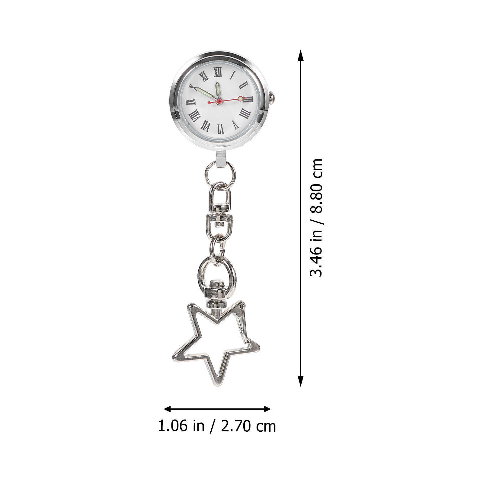 Alloy Nurse Pocket Lightweight Hanging Clip On For Doctors Nurses Durable Portable Medical Timepiece Nursing Fob Watch Doctor