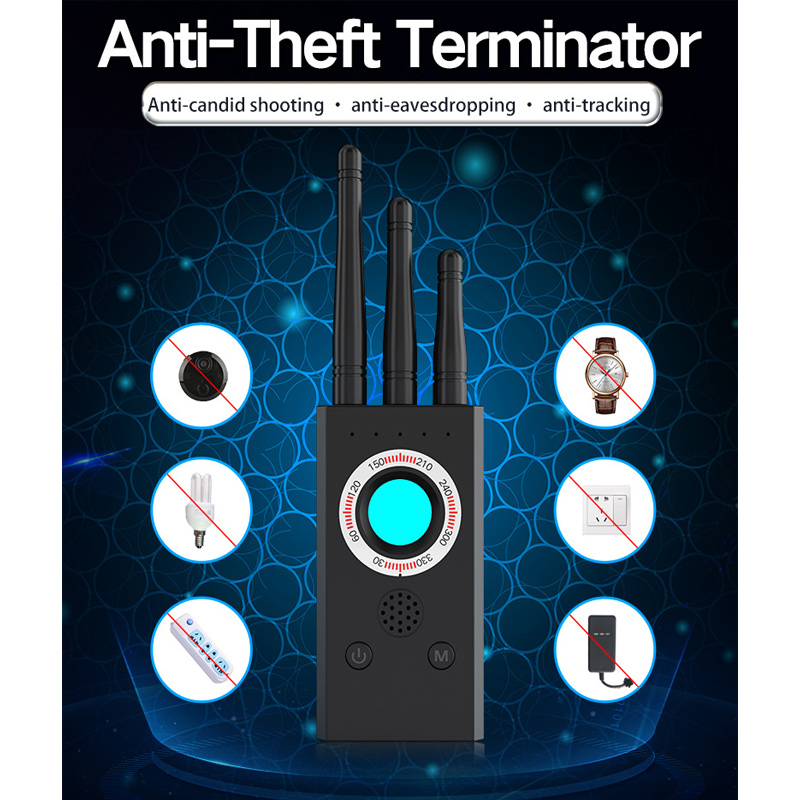T16 Searching GPS Positioning Monitoring Tracking Eavesdropping Camera Detector Anti-Theft Terminator Laser Scanning Light Alarm