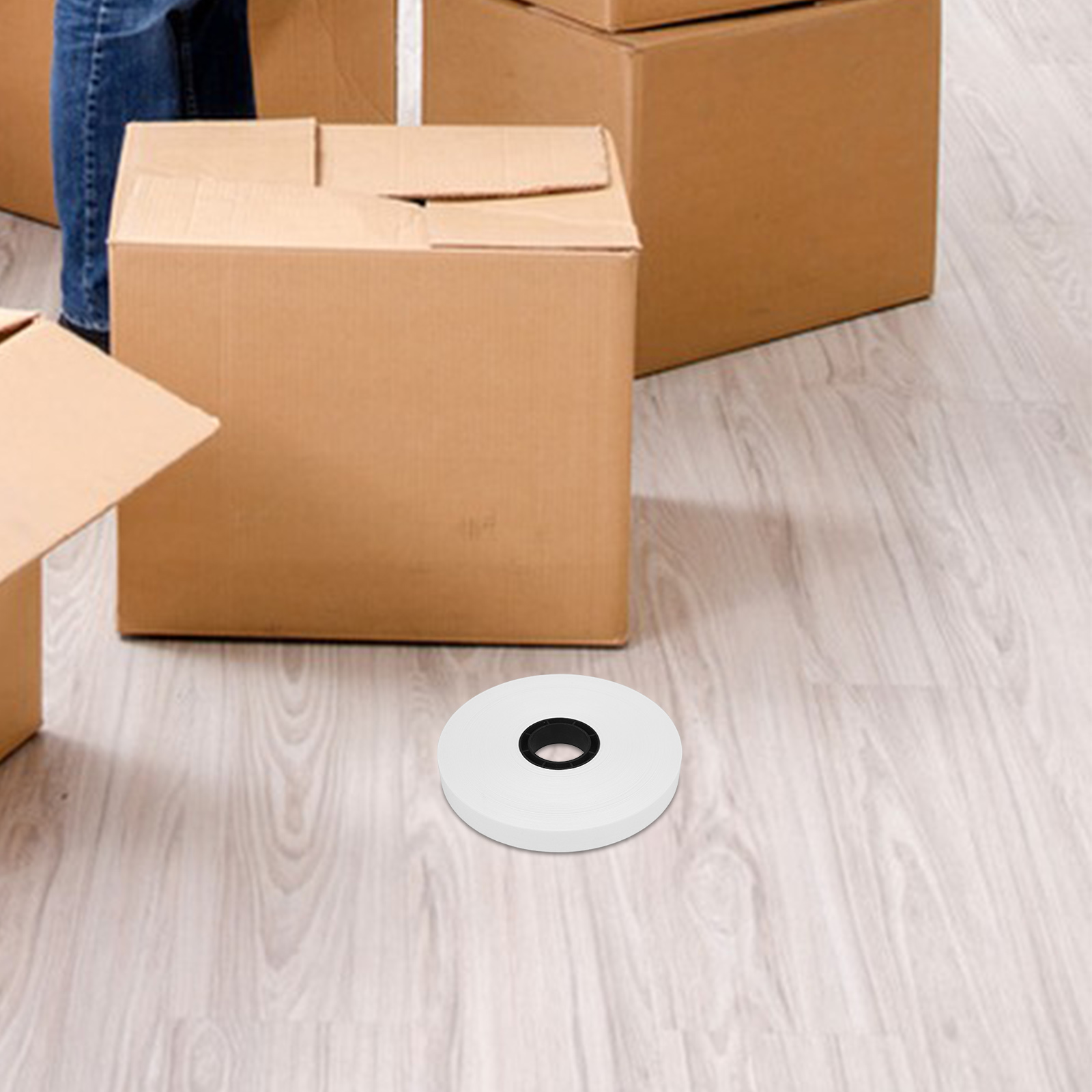 Hot Melt Kraft Paper Tape Automatic Banding Machine High Temp Heavy Duty Packaging Writable Secure Moving Box Florist Fragile
