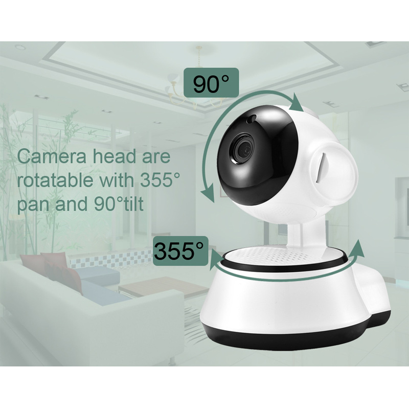 Home Indoor Wireless HD 720P IP Camera Two-way Voice Intercom Movement Detection Alarm Infrared Night Vision Remote Control