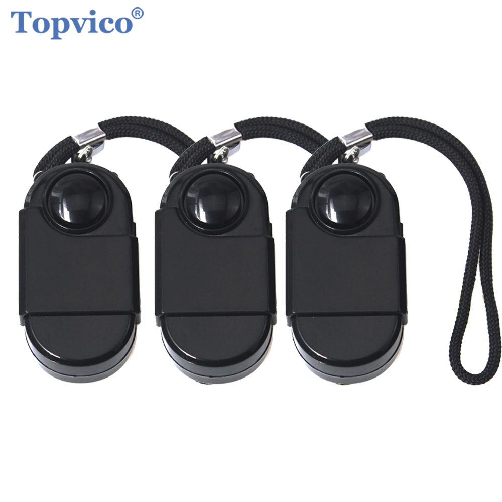 Topvico Camping Alarm 3PCS Travel Portable Mini PIR Infrared Motion Sensor Detector 120dB Wireless Home Security Anti-theft