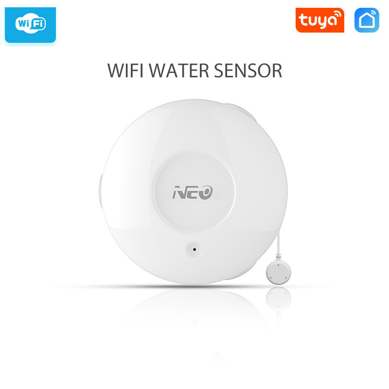 WiFi Intelligent Wireless Overflow Alarm Water Leakage Detector Leak Sensor Flood Detection Smart Home Large Capacity Battery
