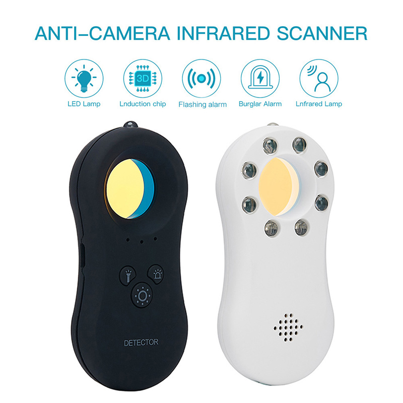 GD-01 Hotel Anti Sneak Photography Camera Finder Vibration Sensing Anti-camera Infrared Scanner Travel Defender LED Lamp