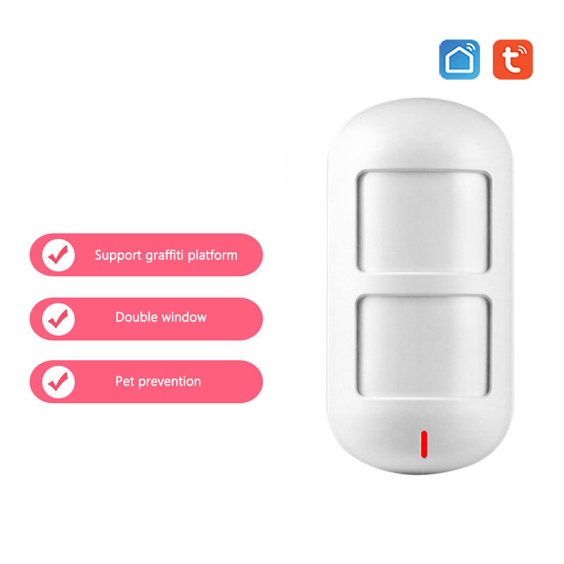 Independent WIFI Infrared Alarm Graffiti Intelligent Anti-pet PIR Sensor Human Body Motion Detector Accurate Detection
