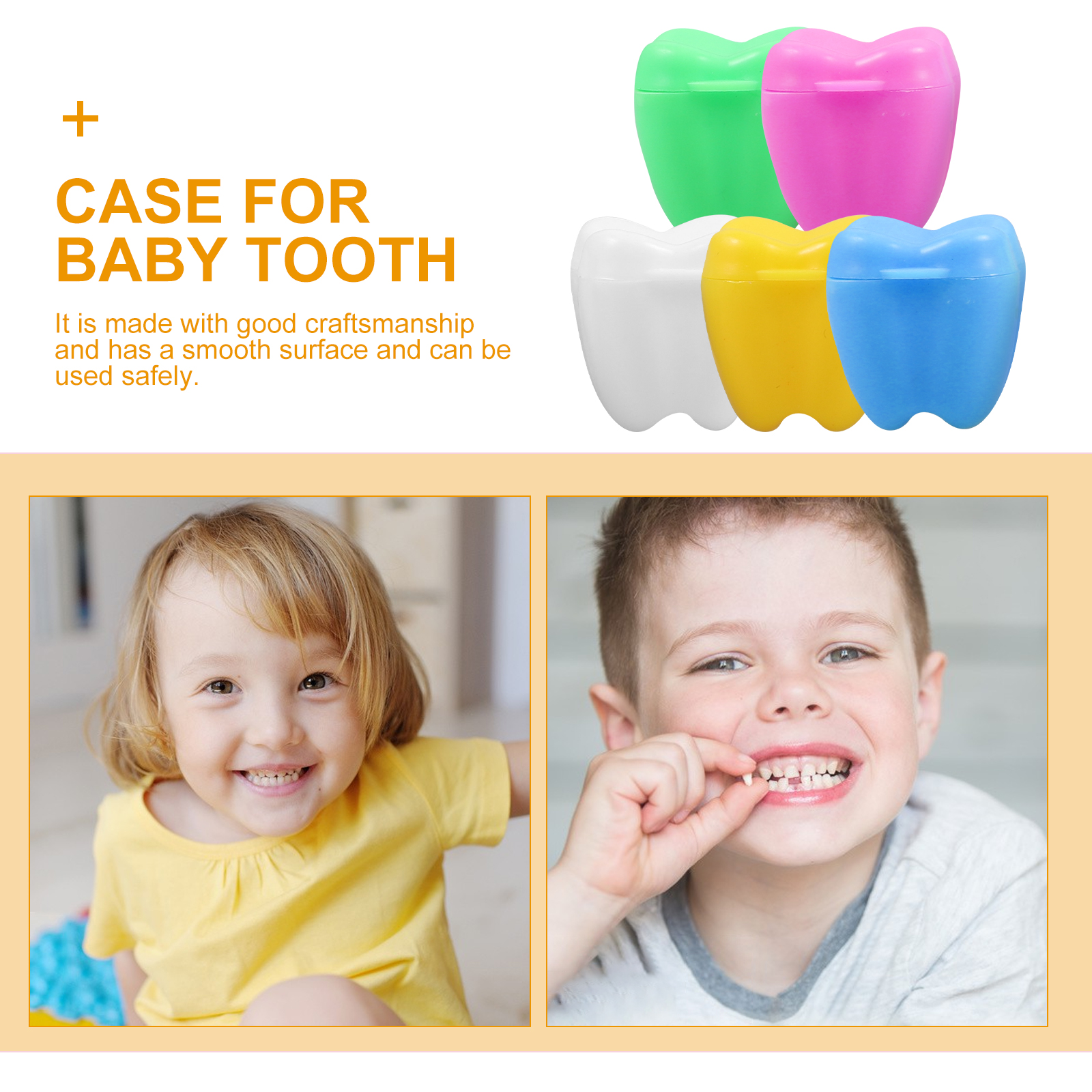 12pcs Baby Teeth Storage Box Tooth Case Container Keepsake Multicolor Durable Lightweight Gifts for Kids Baby Tooth Box