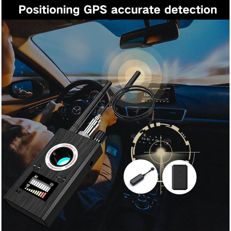 T9 Intelligence Laser Scanning Terminator Anti-camera Signal Detector Vehicle GPS Anti Tracking Locator Eavesdropping Scanner