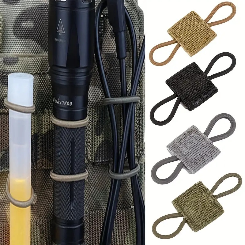 5Pcs/lot Antenna Binding Buckle Outdoor Tactical Molle System Backpack Vest Accessories Tactical Buckle Fixed Binding Retainer