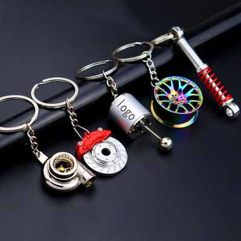 Fun Mini Car Speed Gearbox Fidget Toys Gear Head Gear Shifter Keychain Creative Car Refitting Part Metal Pendant Ideal Gift
