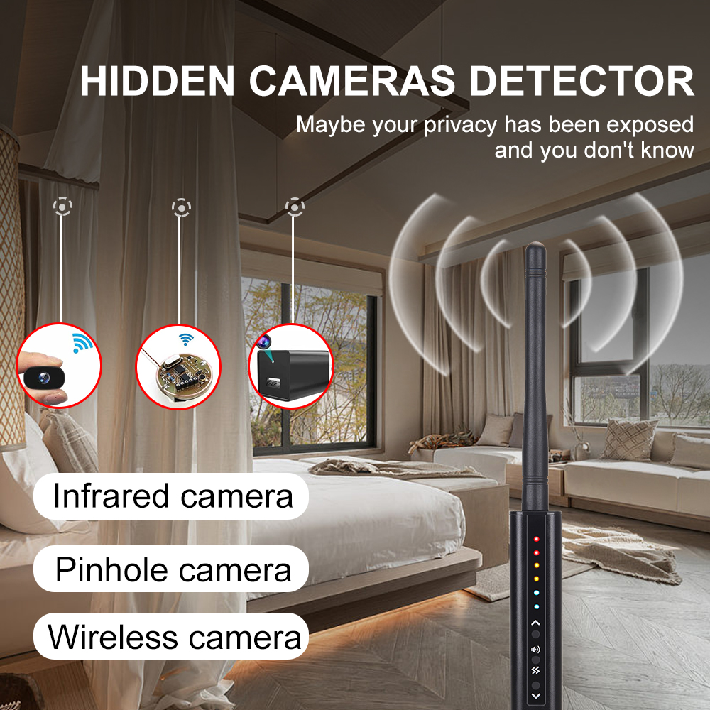 G728 Hand Held Anti Detector Bug Hidden Spy-Camera GSM Audio Finder Lens GPS Locator Tracker Wireless RF Signal Detector Scanner