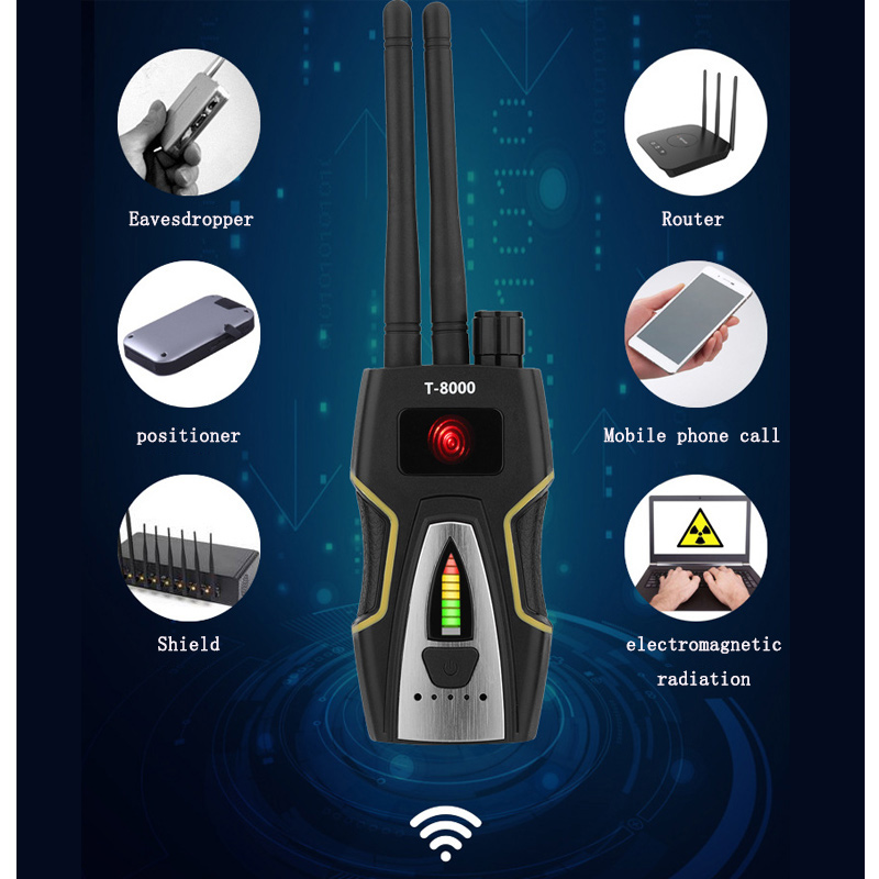T8000 GPS Anti Positioning Search Camera Stealing Eavesdropping Detection Wireless Signal Detector Track Terminator Smart Chip
